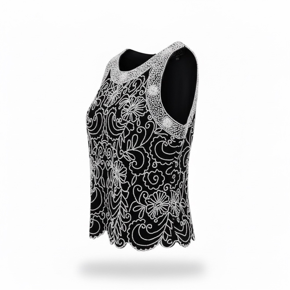 J Kara Formal beaded top. Size Medium Petite - Picture 11 of 16